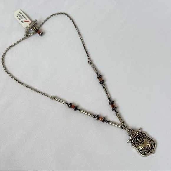 Brighton Jewelry - Vintage Brighton “Rue Royale” Elegant Silver Pendant Necklace
